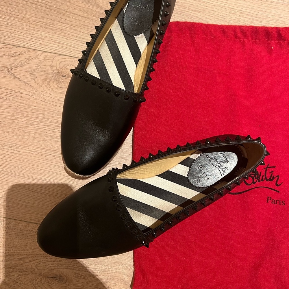 Christian Louboutin Leather Espadrilles